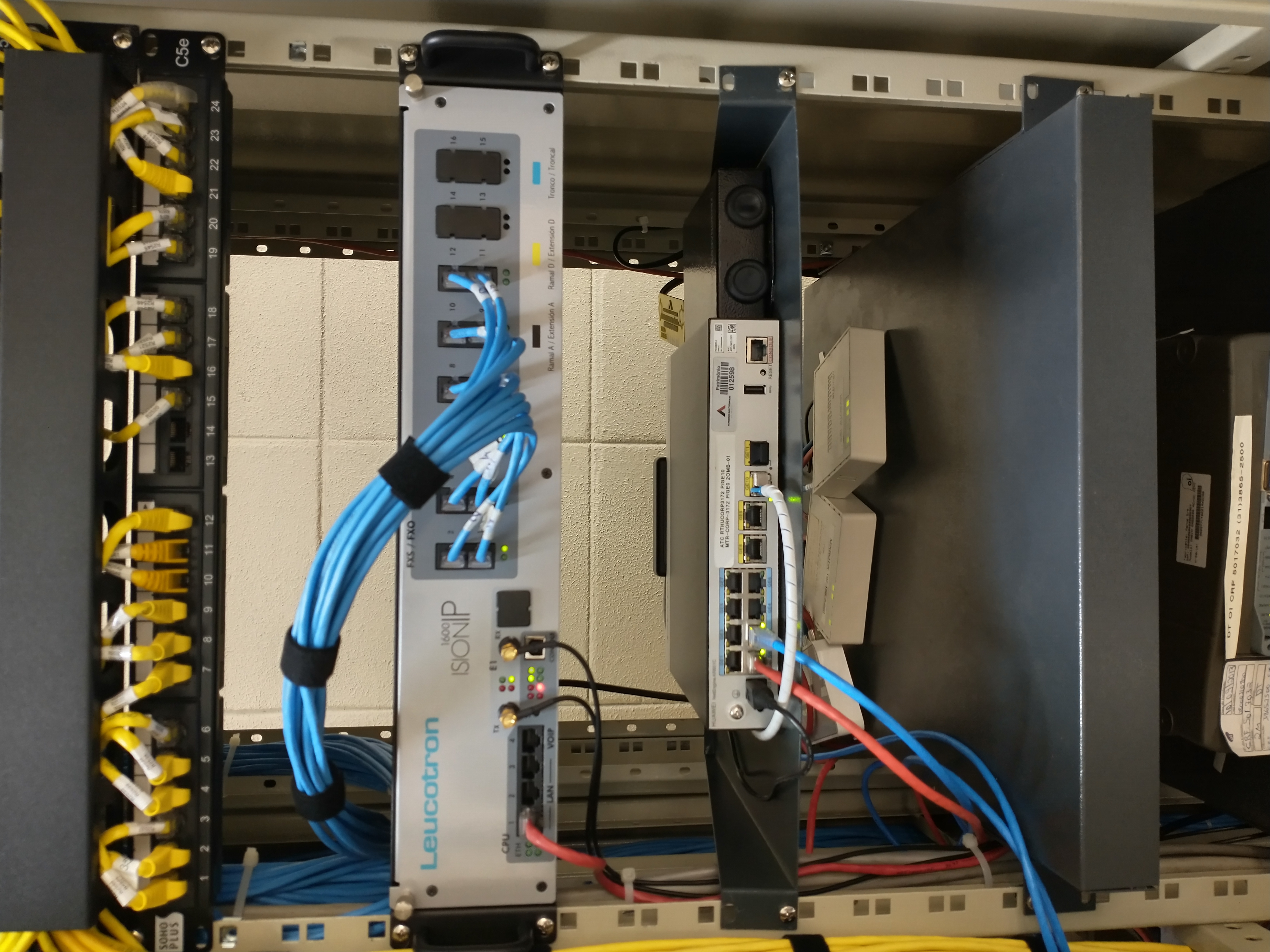 Cabeamento estruturado e racks